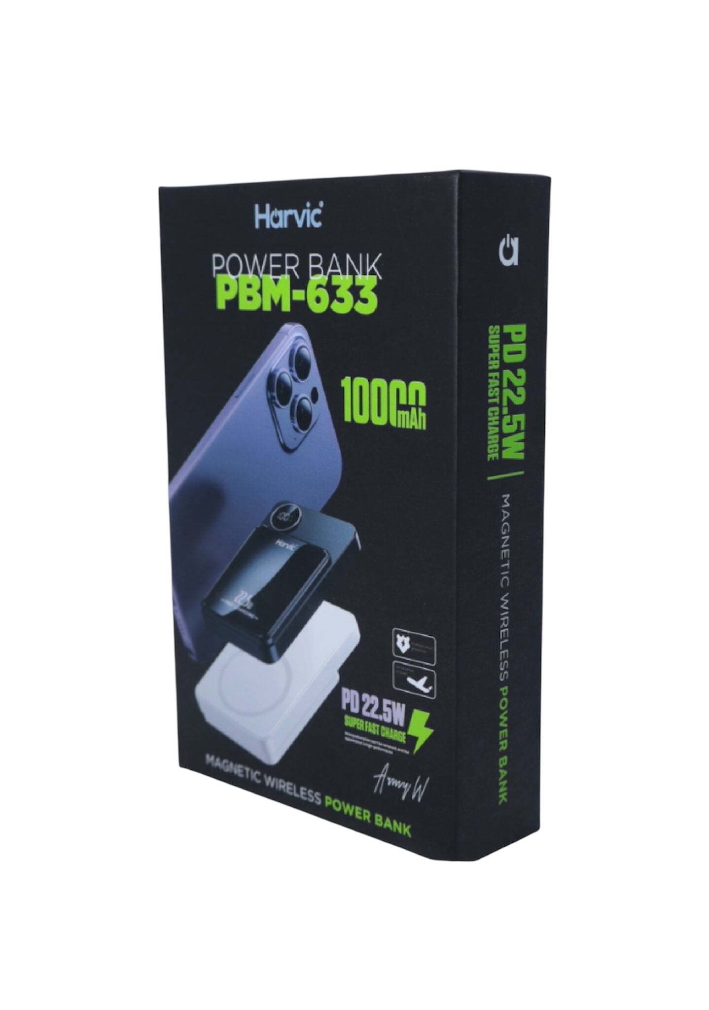 Power Bank inalámbrica 10.000mAh PBM-633 Harvic