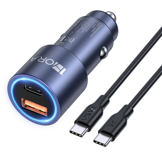 Cargador Para Auto Tipo C y USB Gar241 (38w)