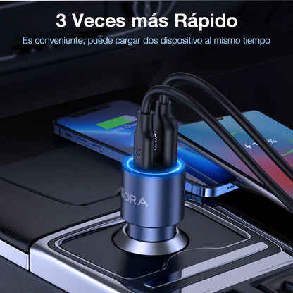 Cargador Para Auto Tipo C y USB Gar241 (38w)