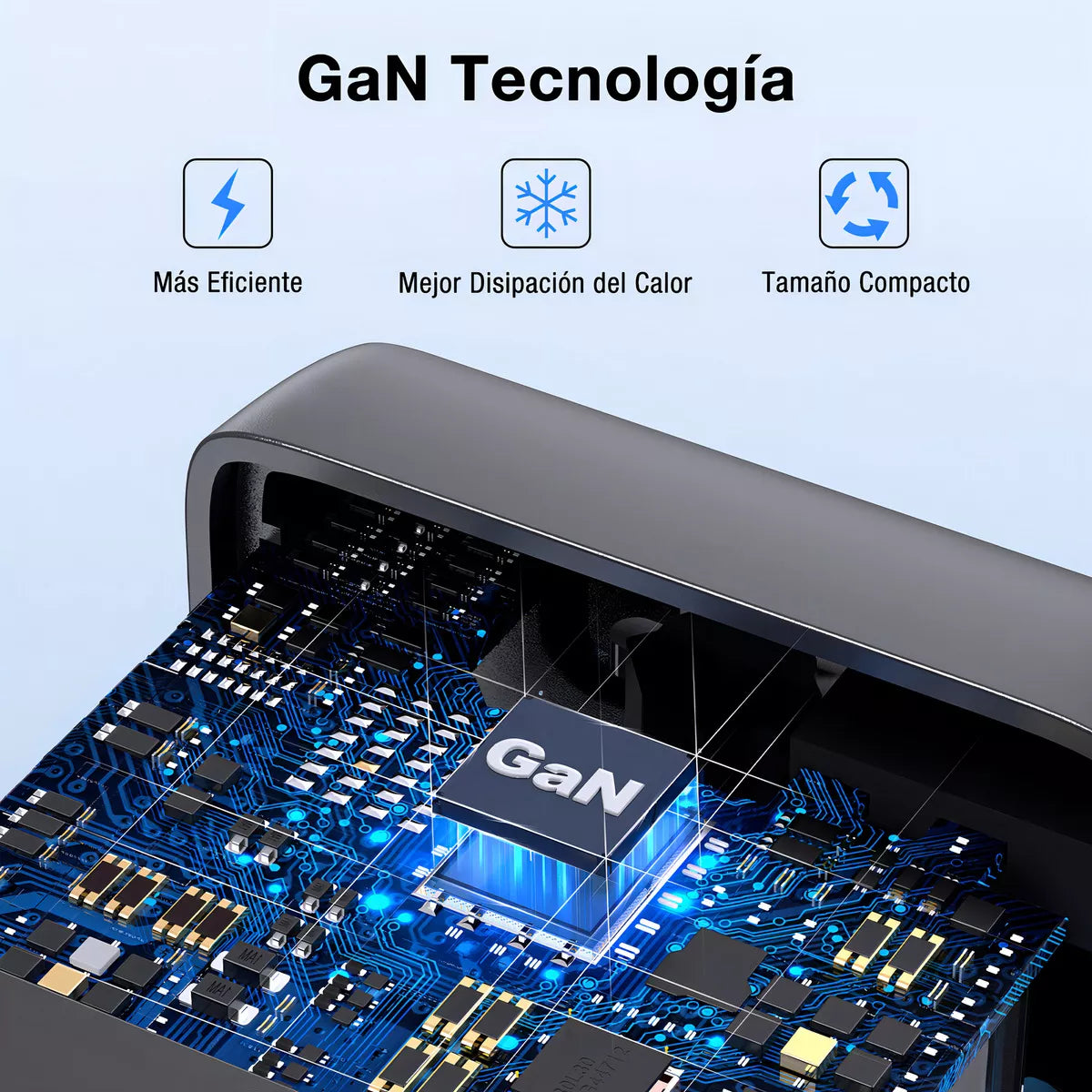 Cargador 3 Puertos (65w) Gar322