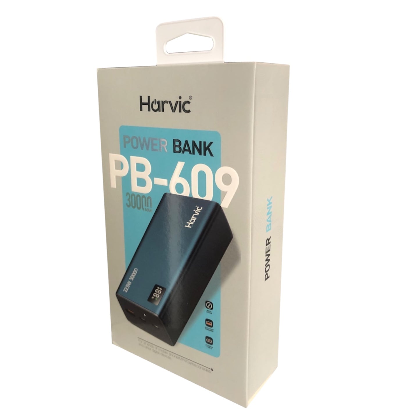 Power Bank Carga Rápida 30.000 mAh PB-609 Harvic