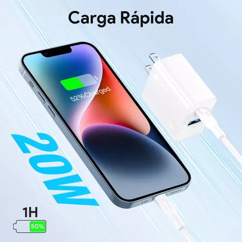 Cargador Doble Puerto Gar163 (20w)