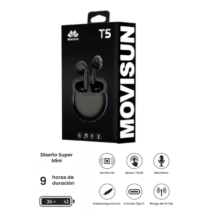 Audifonos T5 Movisun